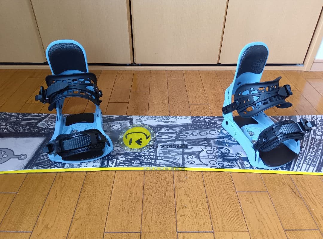 【良品】国産スノーボード ビンディングセット