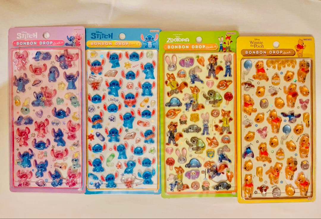 【正規品】ボンボンドロップシール　ディズニー 第2弾 コンプリートセット