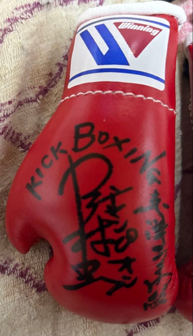 沢村忠　直筆サイン入り　マスコットグローブ　新品！貴重品〜