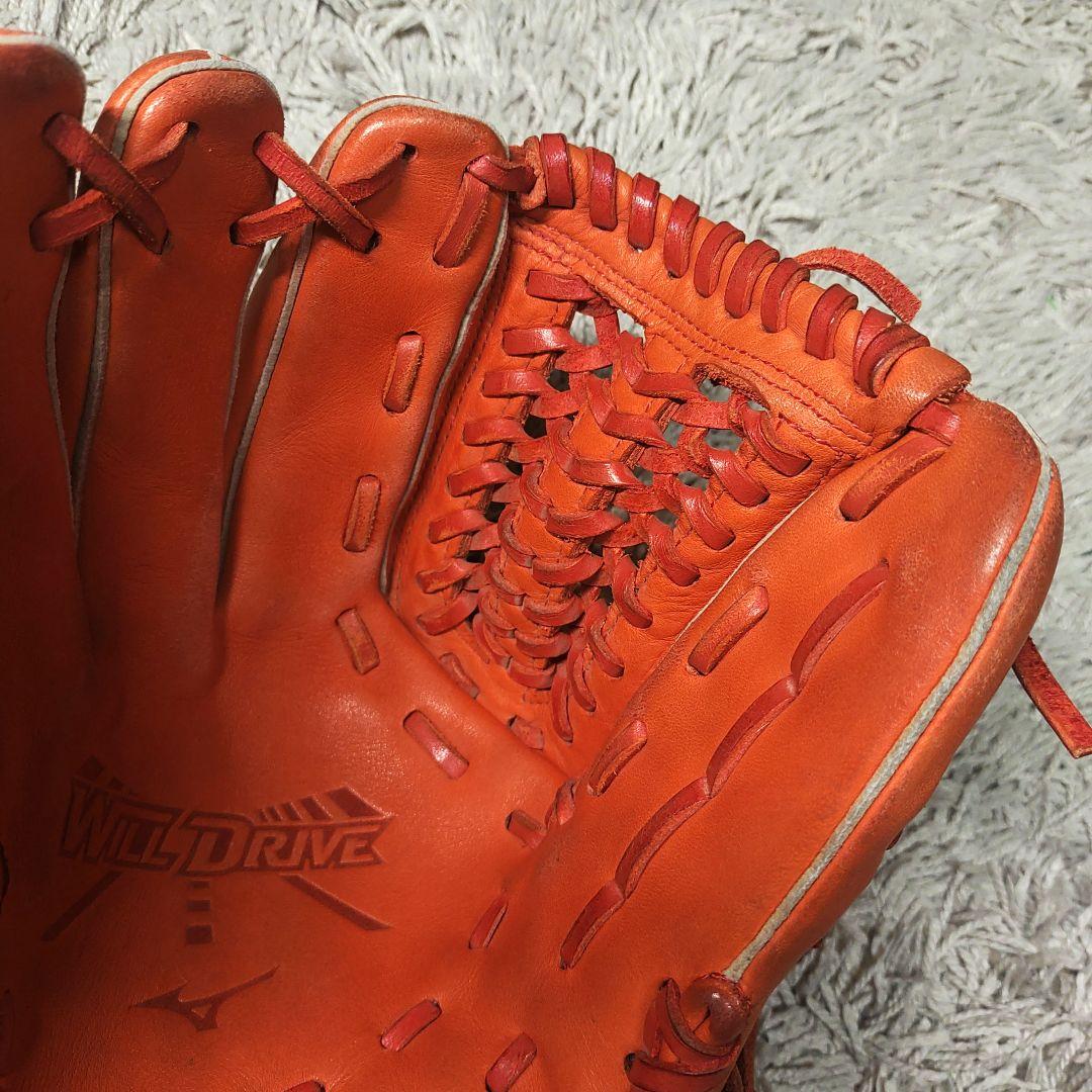 【左利き】mizuno　ミズノ　軟式グローブ　オレンジ　will drive