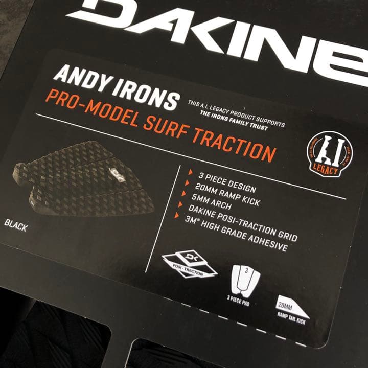 【DAKINE】ダカイン アンディアイアン ショートボード デッキパッド BLK