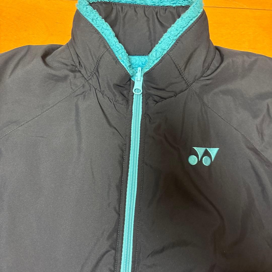 YONEX ボア ウィンドブレーカーリバーシブル 紺 ネイビー 水色