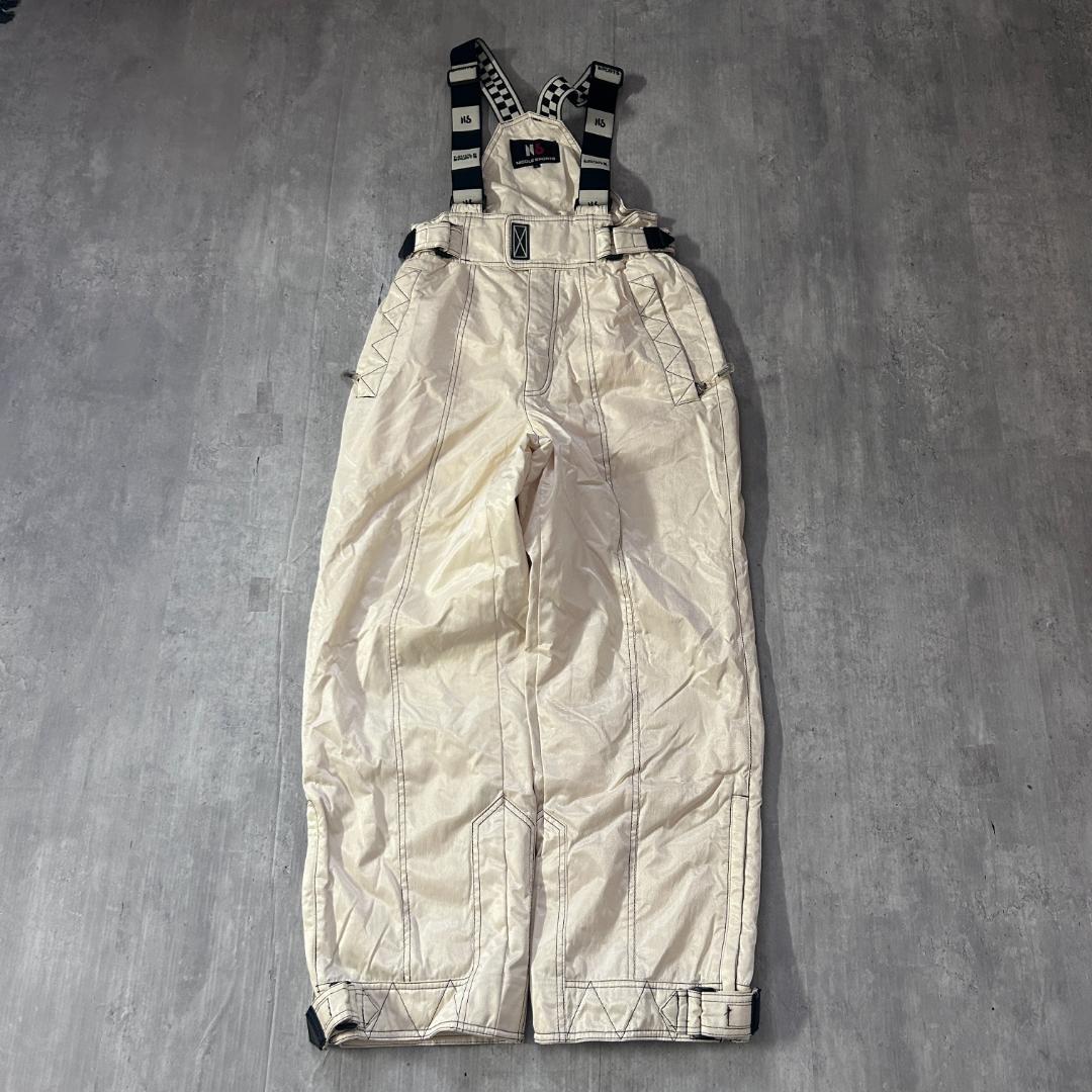 C738 良品 NICOLE SPORTS スキーウェア 上下 M 白 レトロ