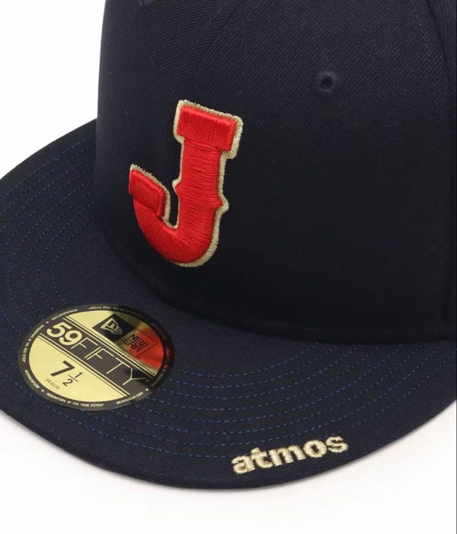 応援グッズ NEW ERA x atmos 59Fifty WBC J Logo 7 3/4