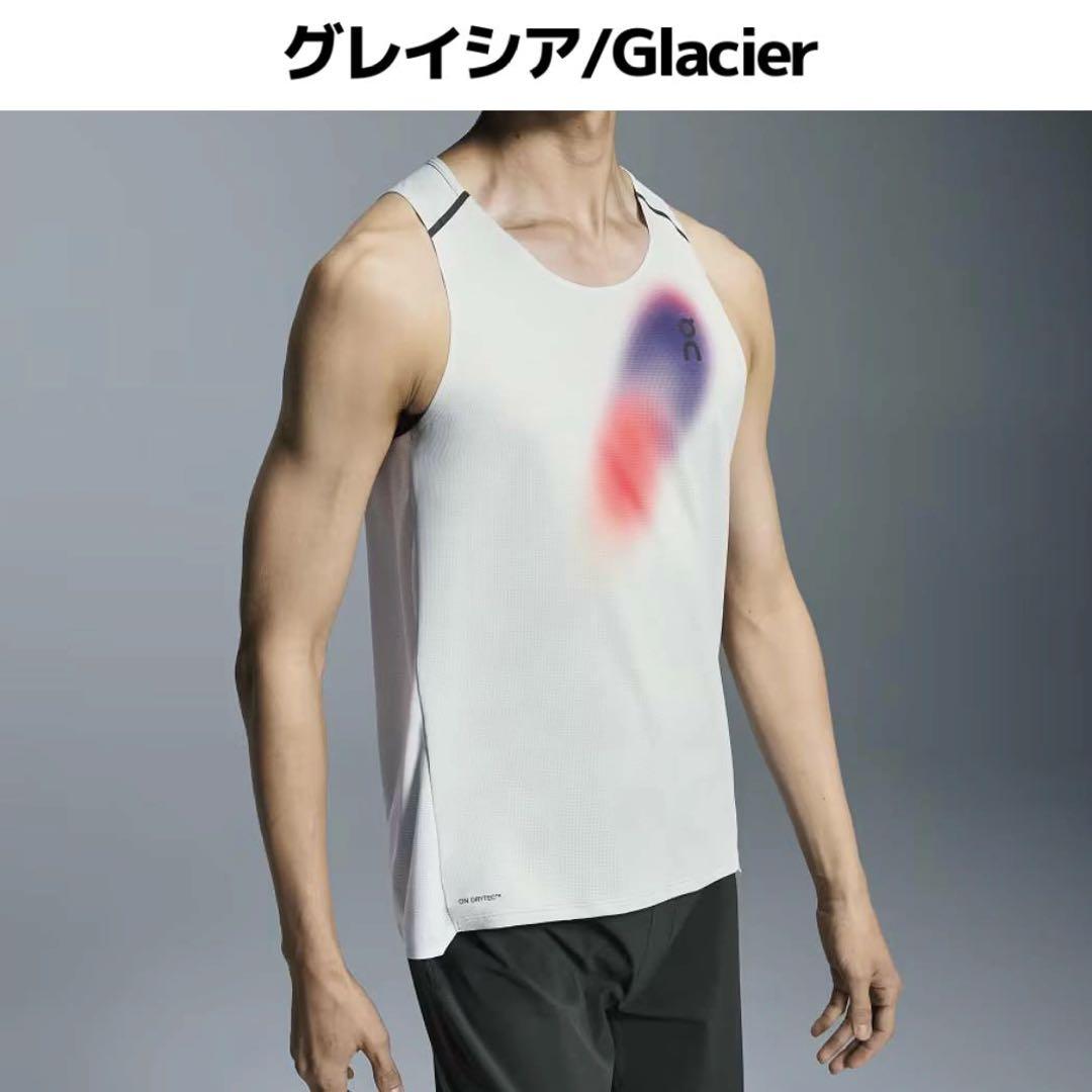 On メンズ パフォーマンスタンク S Glacier シングレット