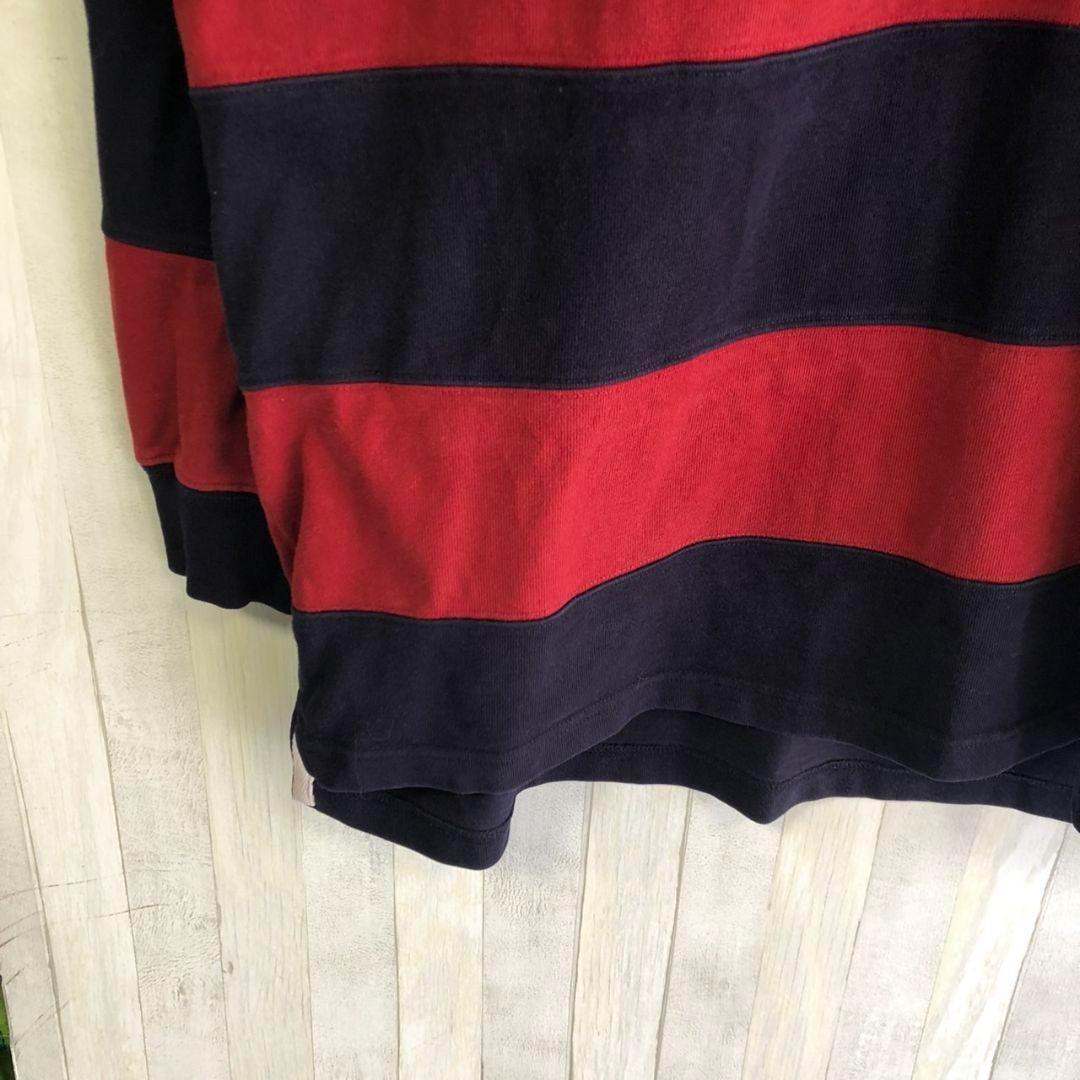 POLO ポロ ラルフローレン ポロジーンズ　ボーダー　ラガーシャツ　古着
