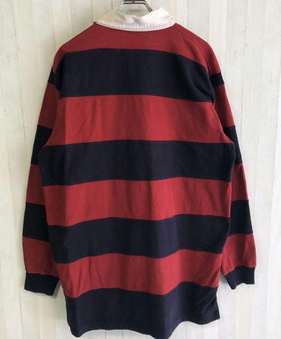 POLO ポロ ラルフローレン ポロジーンズ　ボーダー　ラガーシャツ　古着