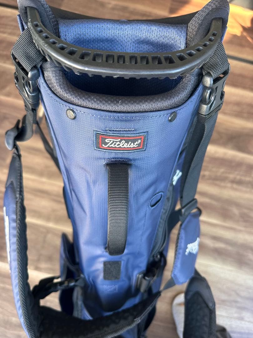 【未使用に近い】Titleist タイトリスト軽量スタンドキャディバッグネイビー