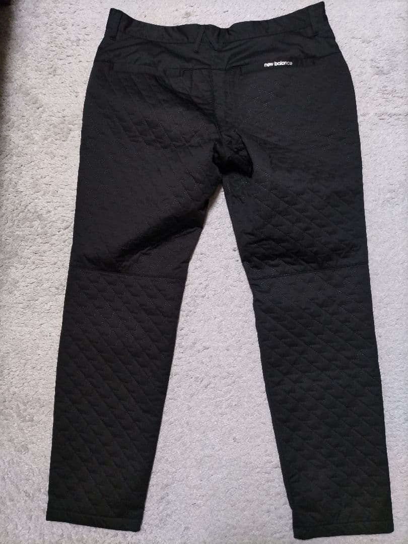 美品　ニューバランスゴルフ　キルティング　中綿　裏起毛　ストレッチ　パンツ　黒