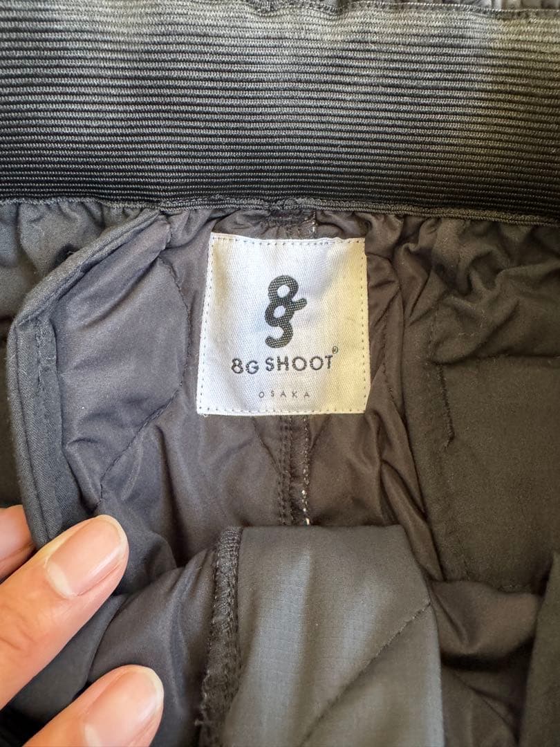 8G SHOOT QUILTING PANTS -BLACK- 新品