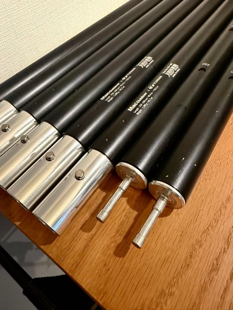 Mac outdoor / マック　タープポール　280cm ケース付き