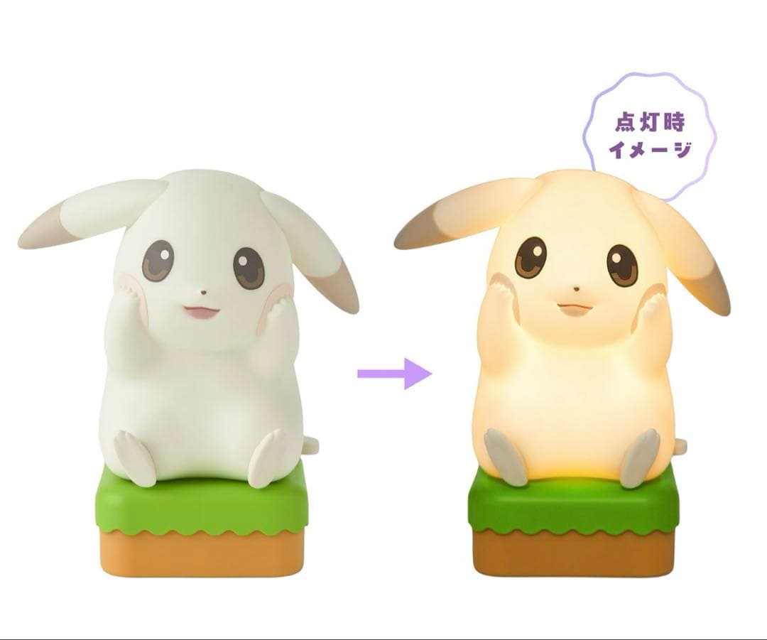 【２点セット】ぽこ あポケモン　うすいろピカチュウ　LEDライト・ぬいぐるみ