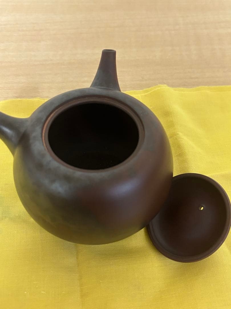 【希少】小西洋平 常滑焼 横手急須 共箱 共布 常滑市無形文化財小西洋平氏作