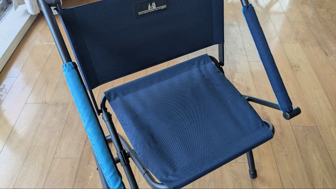 小川テント ogawa ハイ&ロー2ウェイチェア 中古　ブルー×ネイビー
