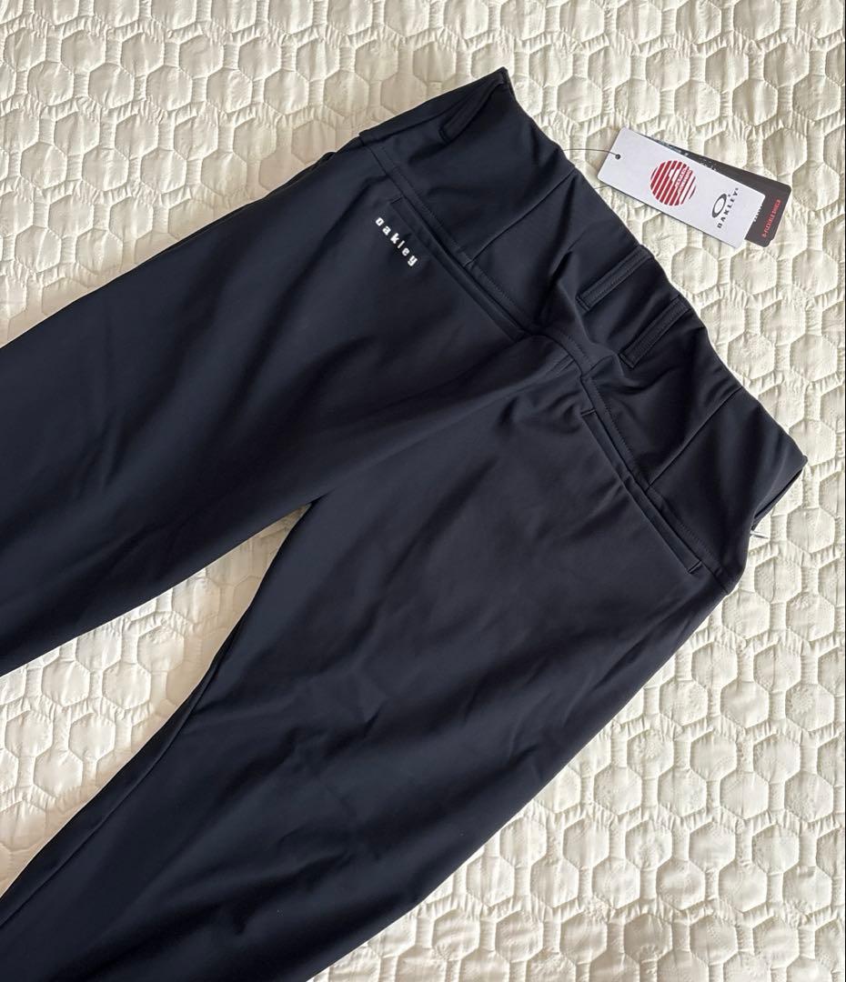 L新品17600円オークリーゴルフレディース秋冬高機能ストレッチパン黒