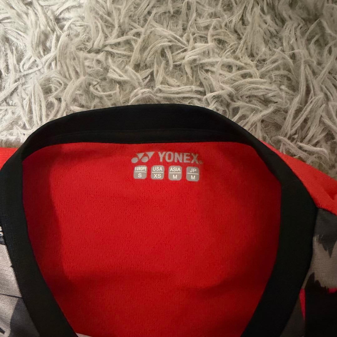 希品　美品 YONEXバドミントンシャツ M ギデオン　スカムルジョ　着用モデル
