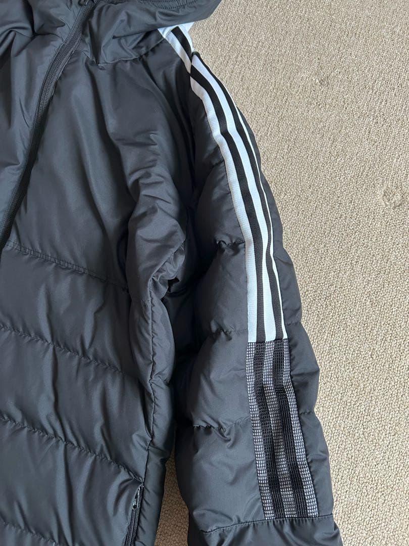 adidas ベンチコート　ロングダウンコート　M ブラック