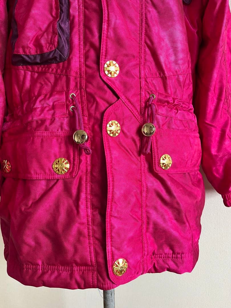 美品　中綿入　スキーウェアセット　派手ピンク紫　S〜M スノーボード　ブルゾン