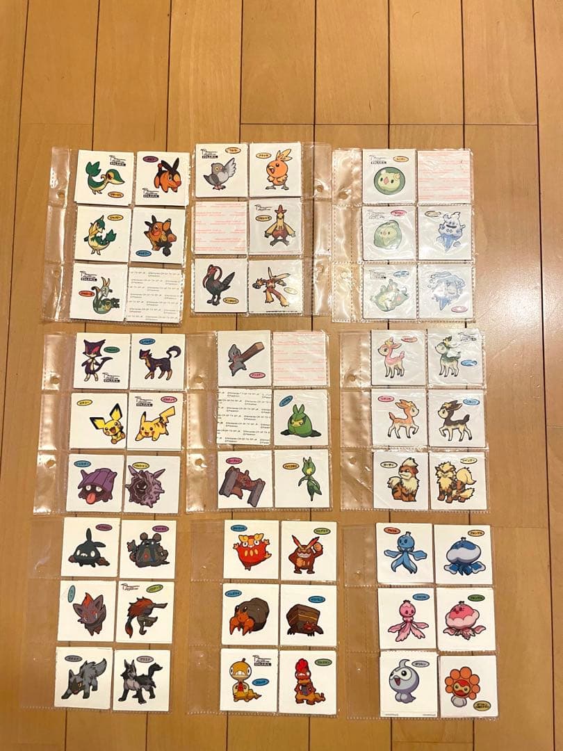 ポケモンパンデコキャラシール　164枚　15周年記念シール