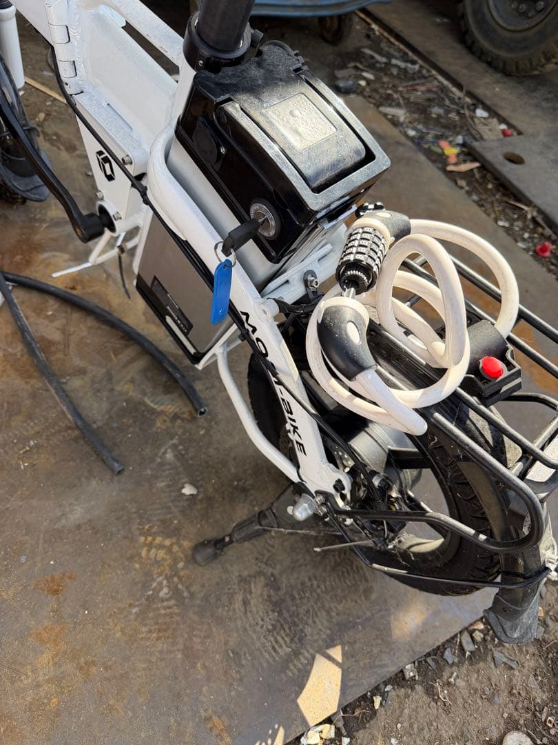 MOBIMAX 電動アシスト自転車 折りたたみ式 ホワイト