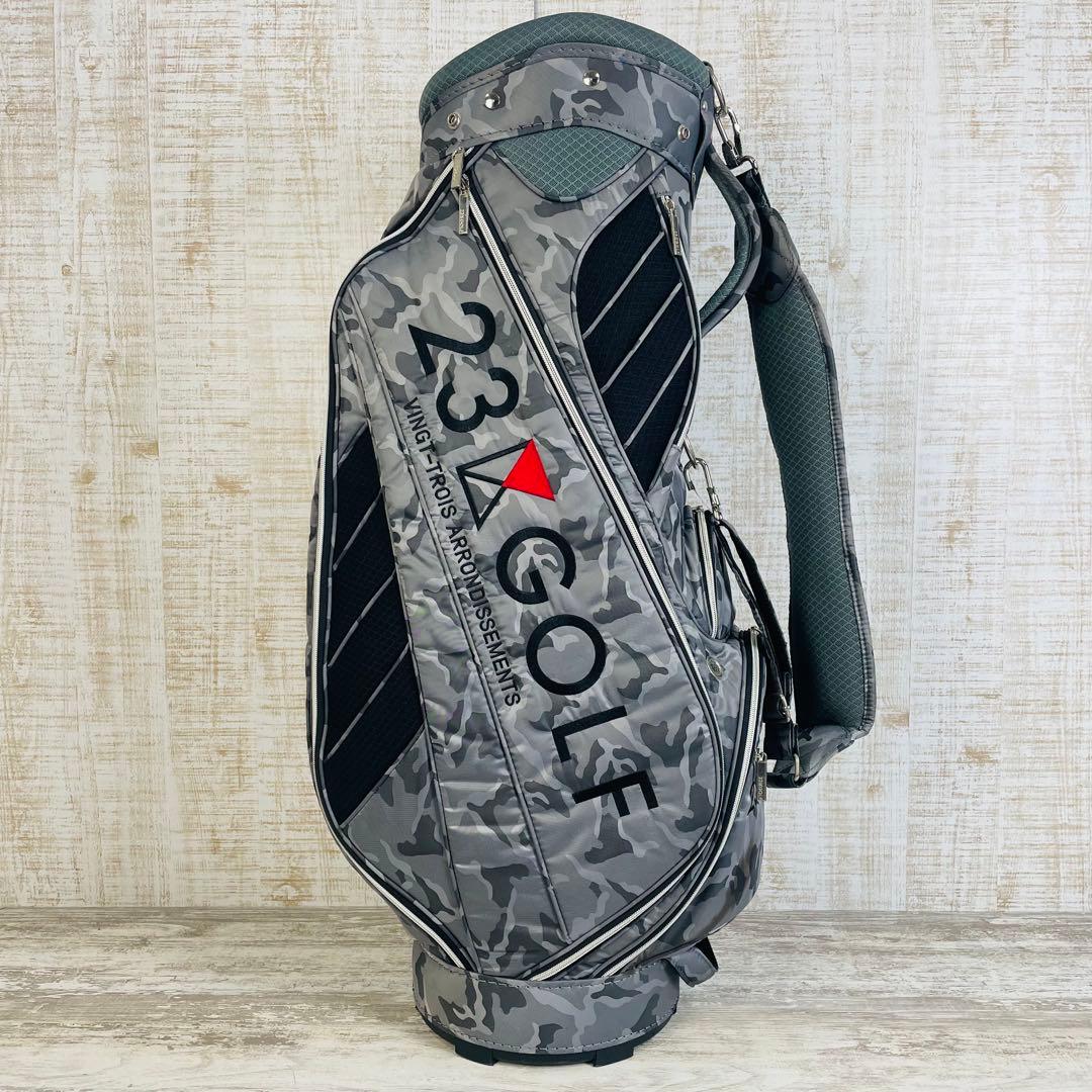 23区GOLF ONWARD グレーカモフラージュ　迷彩　キャディバッグ