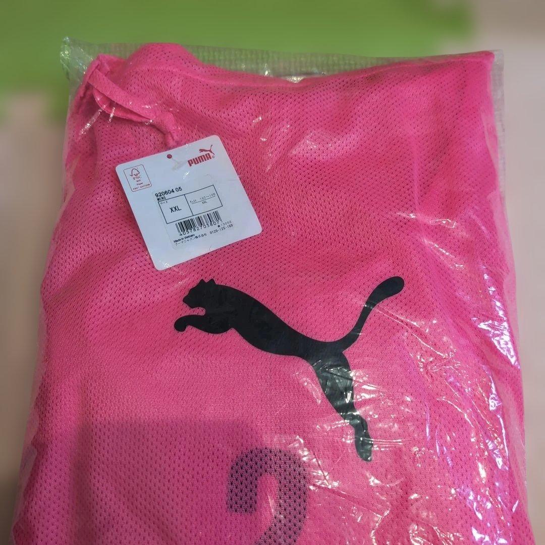 PUMA ピンク メッシュウェア XXL/XL　ビブス　ゼッケン