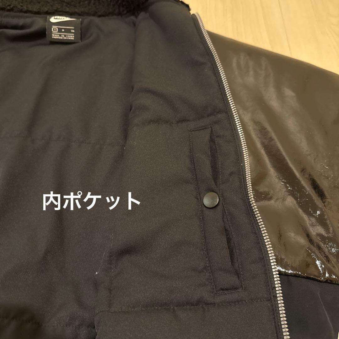 値下げ！【NIKE】アシンメトリー 異素材ドルマンジャケット S オーバーサイズ