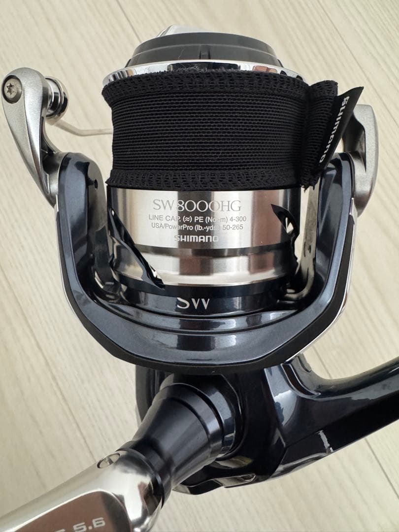 SHIMANO TWIN POWER SW8000HG 社外ハンドル付き