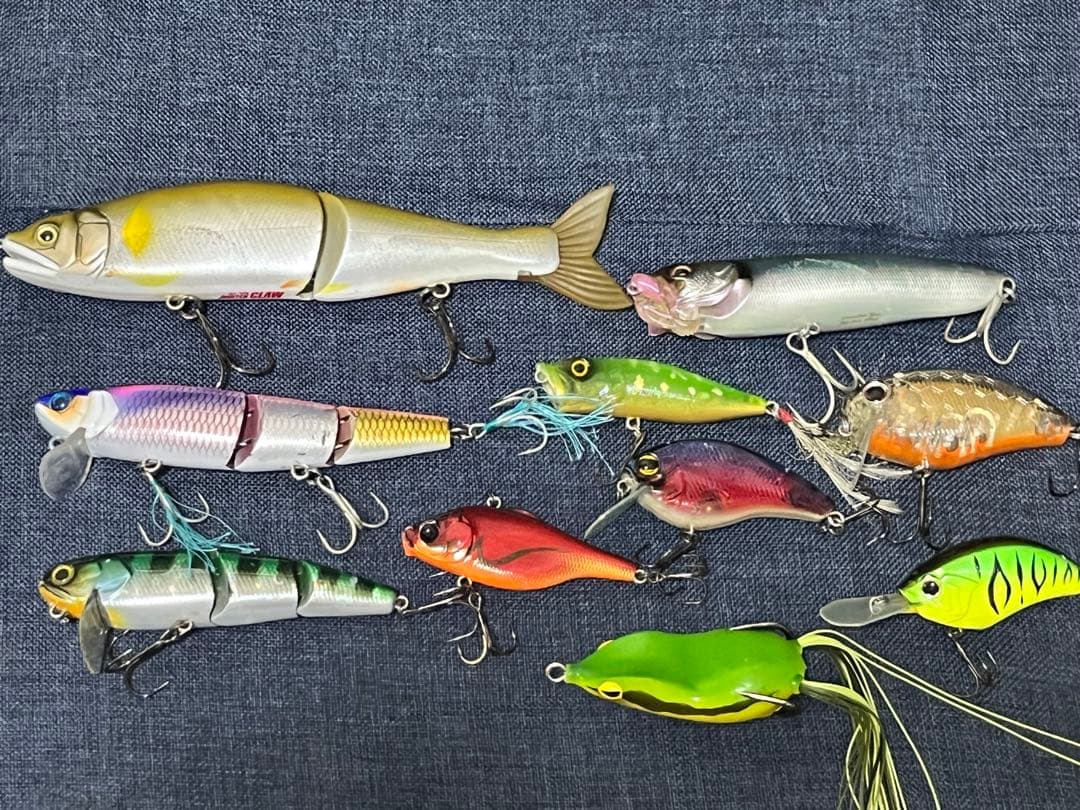 バス釣りルアーセット ジョイクロホッパー クランクベイト フロッグ 10個セット