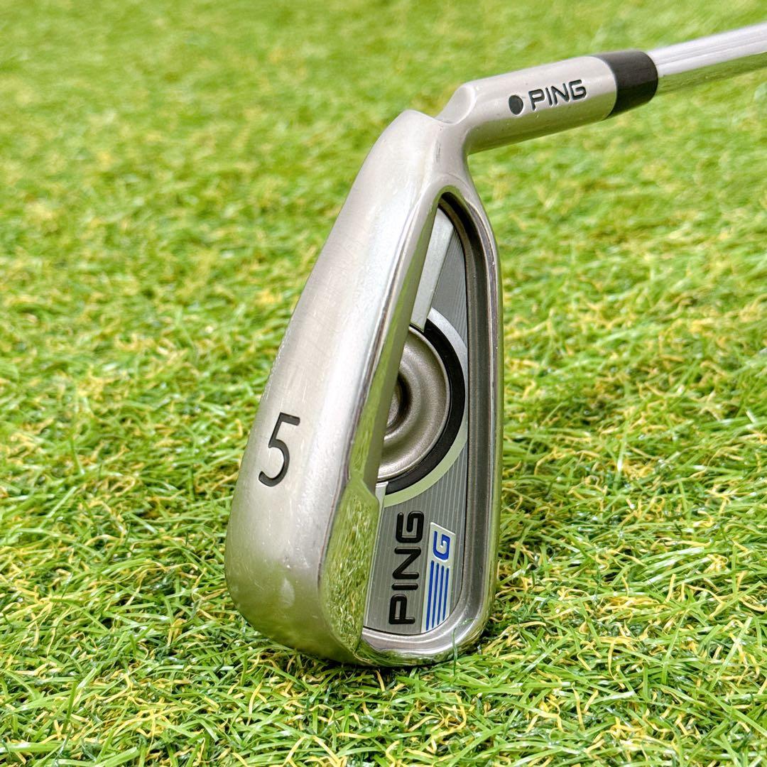 PING ピン G 5番アイアン フレックスS 黒ドット AWT 【K493】