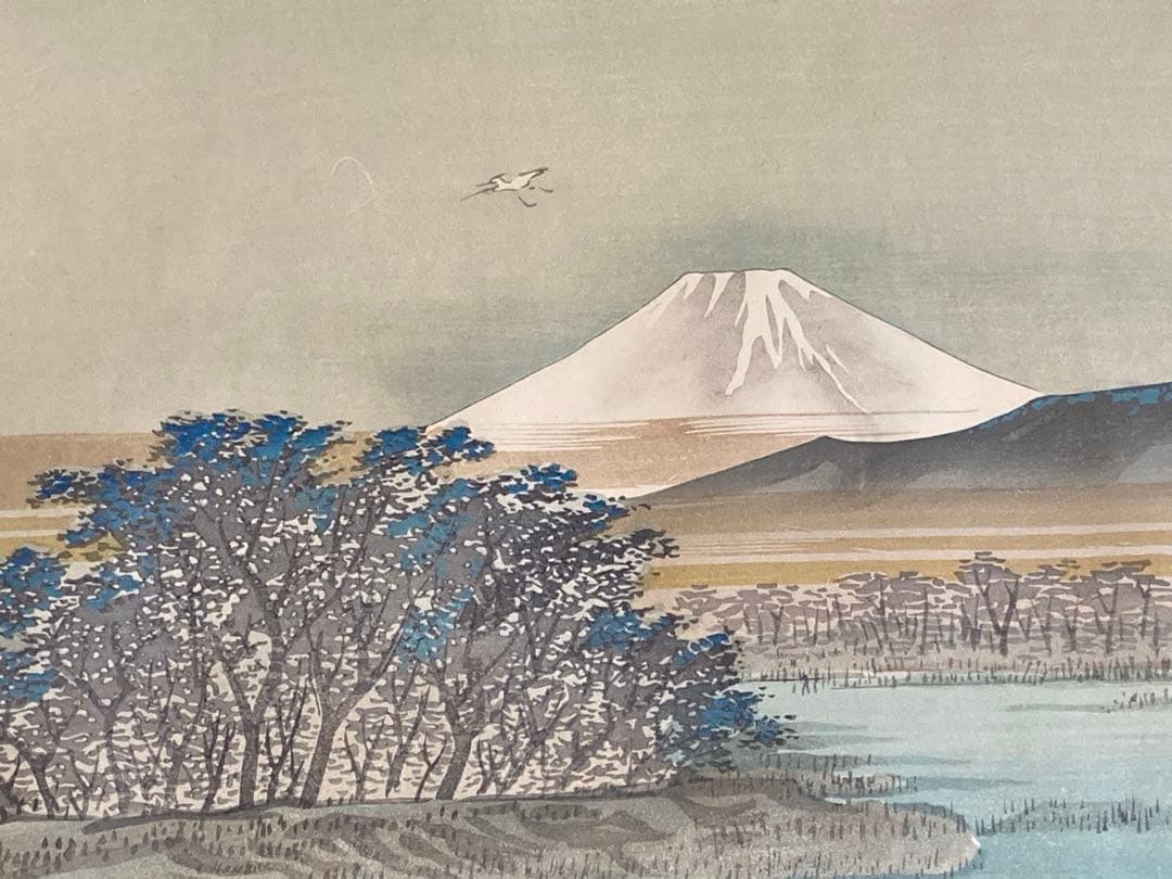 安藤広重　大阪錦絵　武相名所手鑑　六郷渡舟　番号有り　版元　共栄堂
