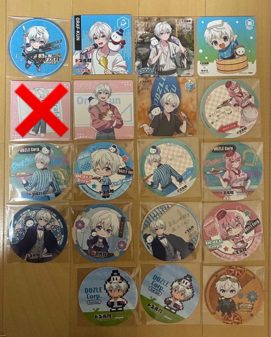 ドズル社 おらふくん ブロマイド 特典 ステッカー コースター カード