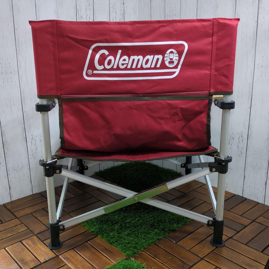 極美品 コールマン Coleman ツーウェイキャプテンチェア レッド