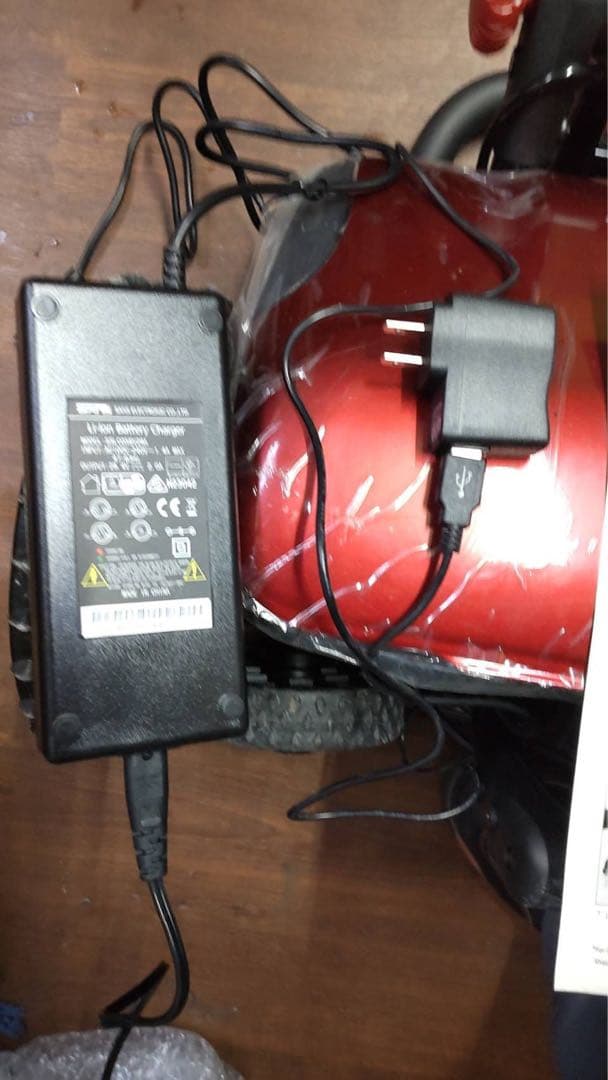 折りたたみ式電動ゴルフカートCT-2000-BA-R2レッドブラックリモコン付き