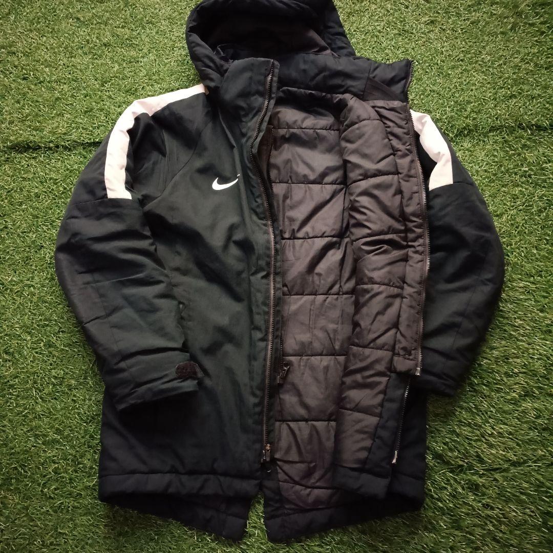 Nike ジュニア フード付きベンチコート Sサイズ ブラック