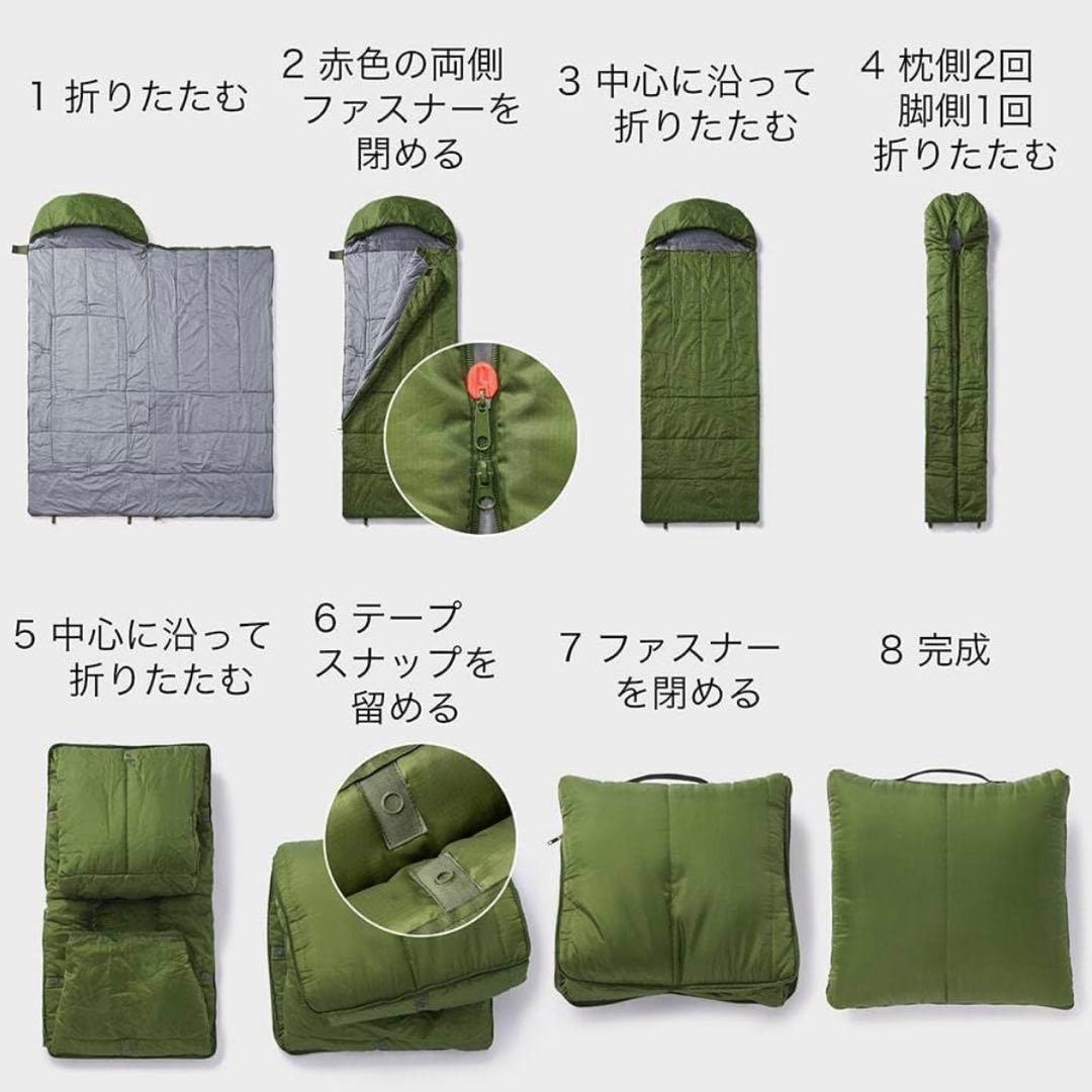 ☆SONAENO 備えをライフスタイルに クッション型 多機能寝袋 ダークグレー