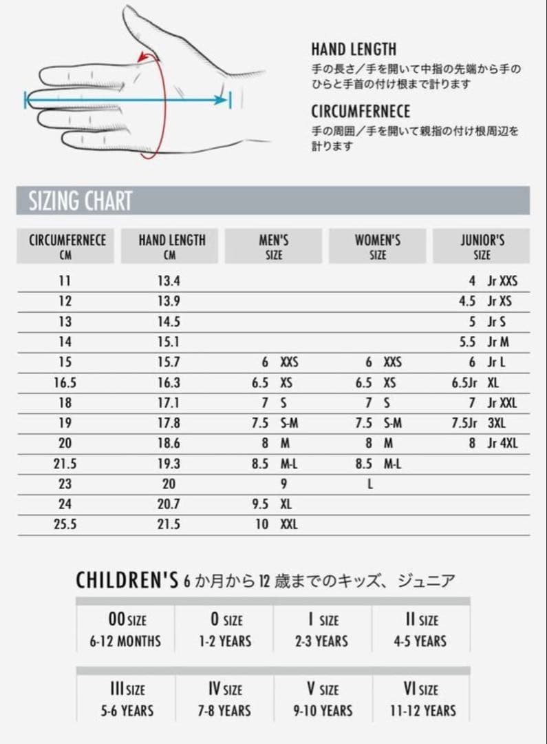 レベル LEVEL Rexford 5FINGER 8インチ M 未使用
