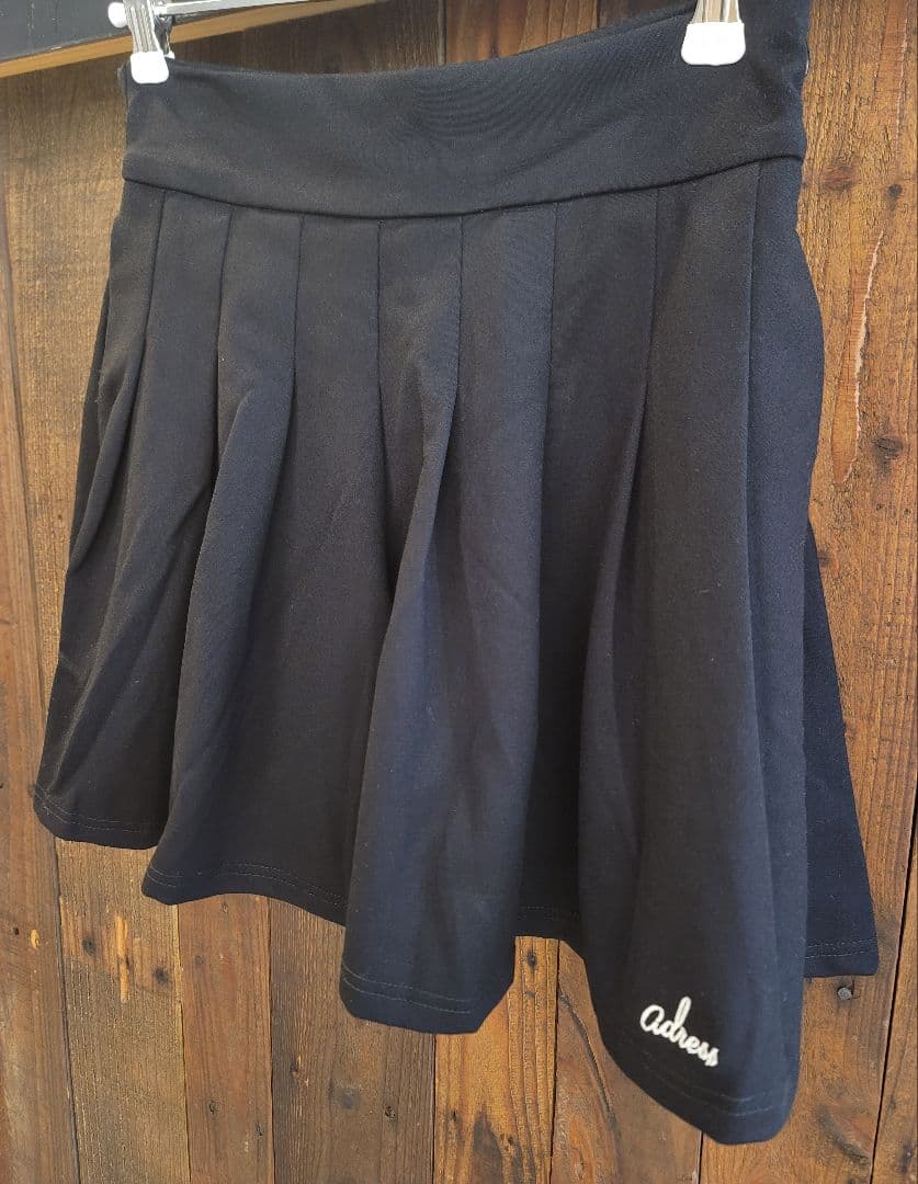 【即完売モデル】adress pleats skirt brack ゴルフウェア