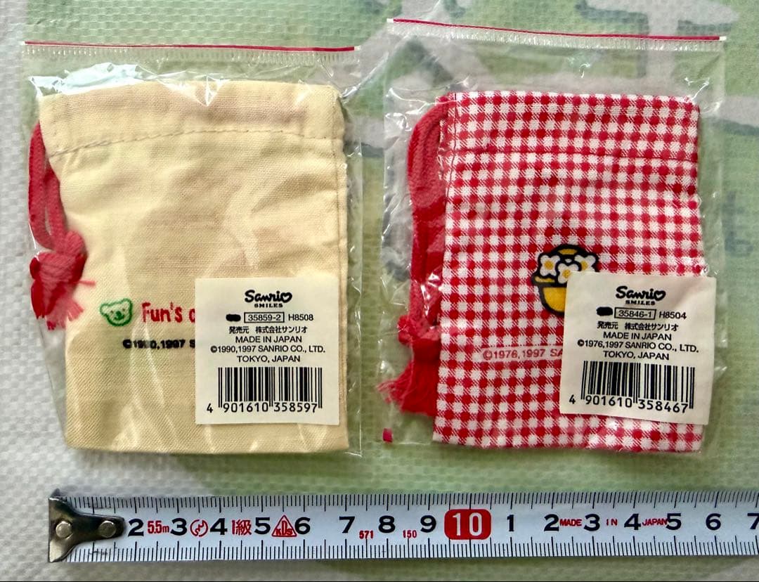 Sanrio サンリオ ミニサイズ巾着 マイメロ 手つなぎクマ ２点セット