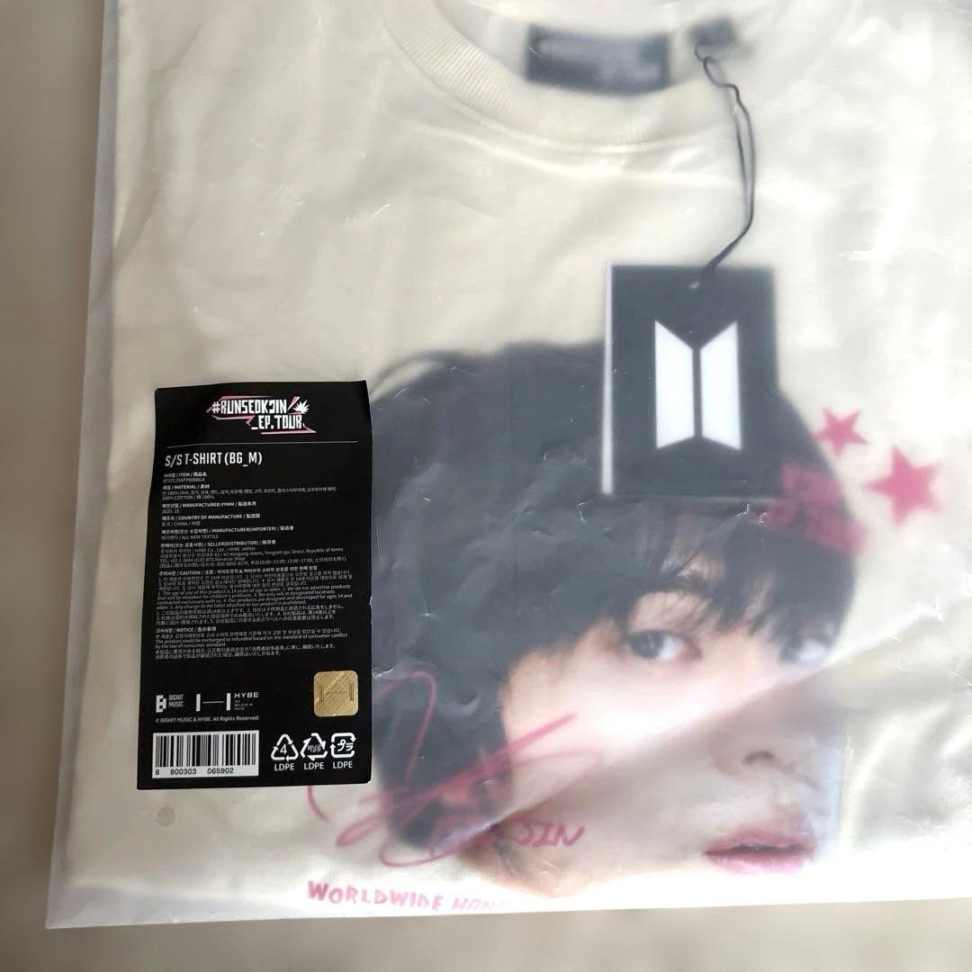 公式BTS JIN RUNSEOKJIN S/S T-Shirt M