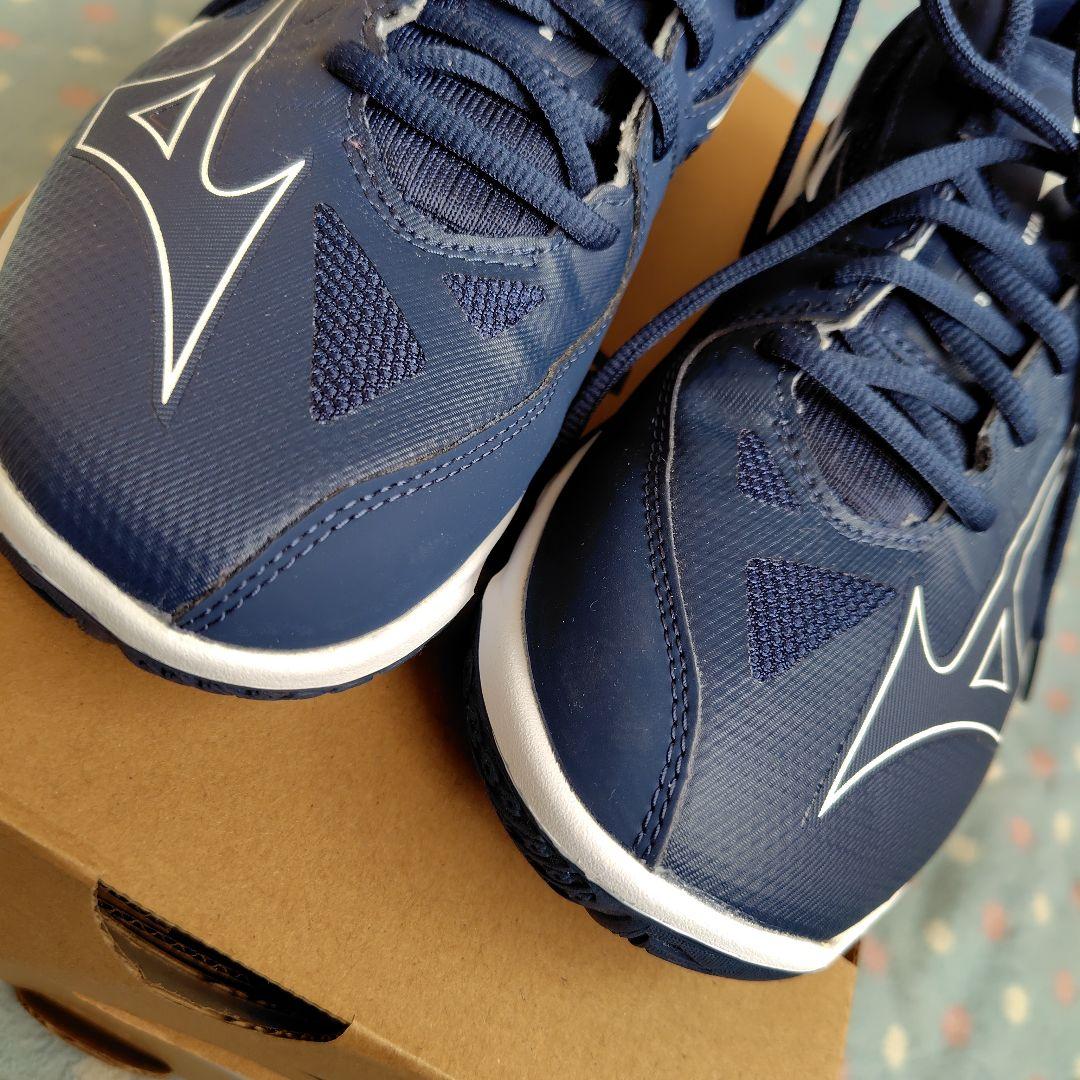 Mizuno バドミントンシューズ WAVE CLAW EL2ネイビー 25.5