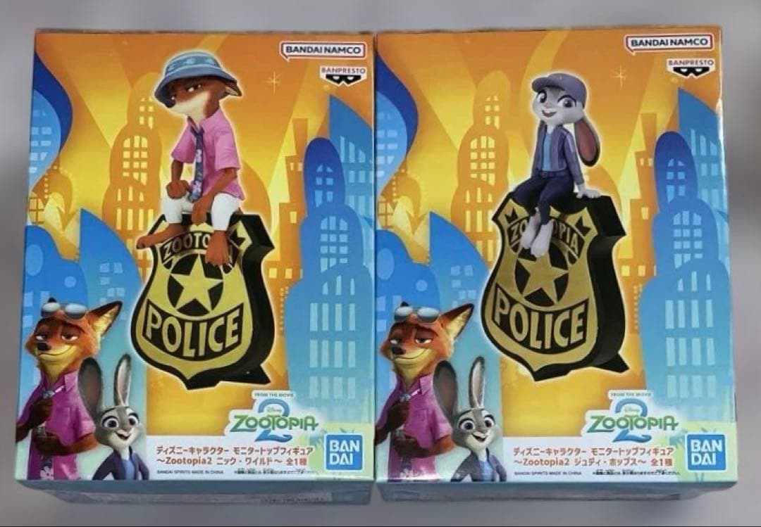 ディズニー　ズートピア２　フィギュア　ニック　ジュディ　プライズ　非売品　大人気