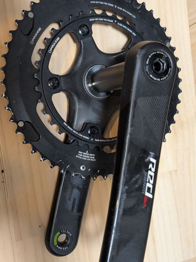 SRAM RED クランク GXP 172.5mm 12/11s 52/36