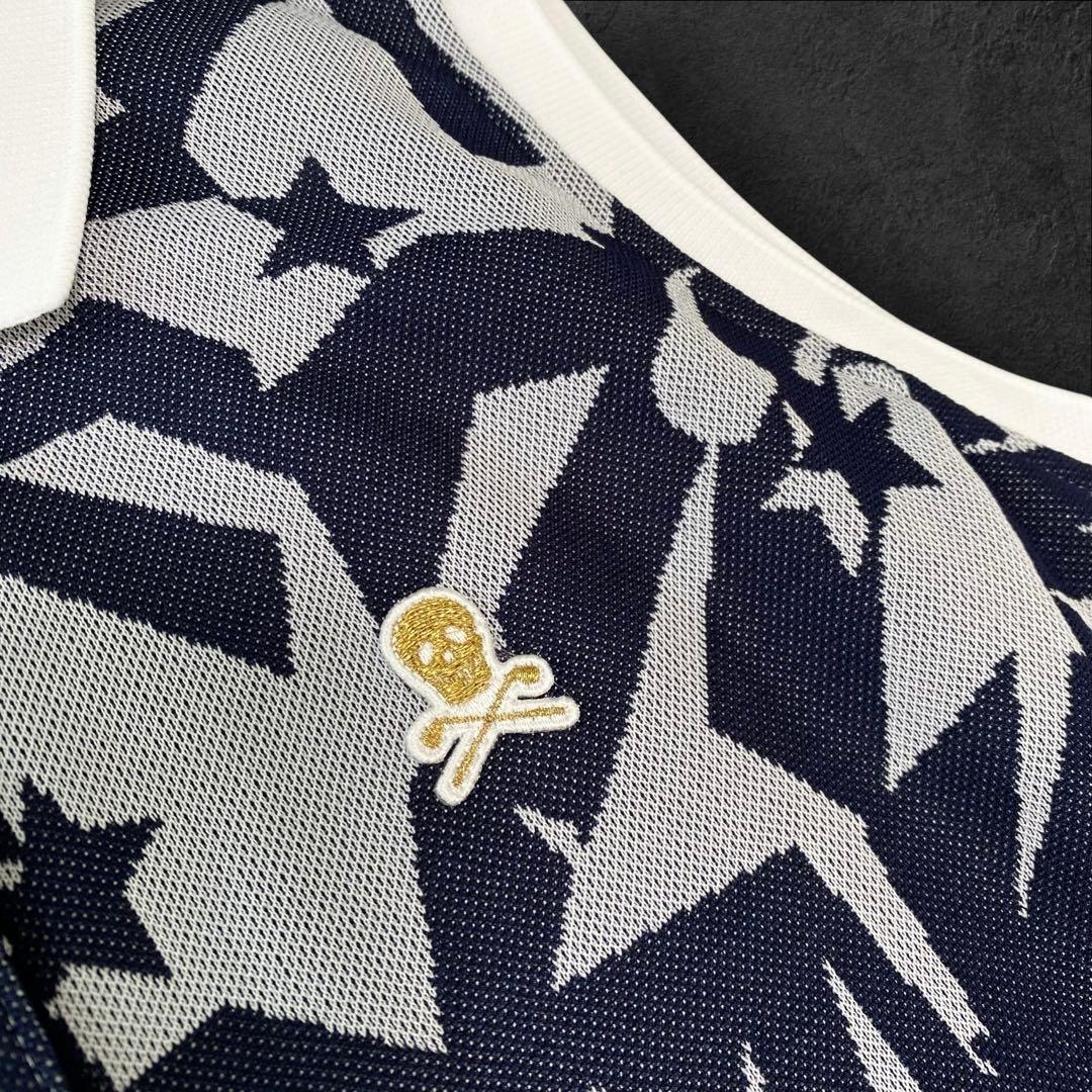 MARK&RONA ノースリーブ　ワンピース　M NAVY