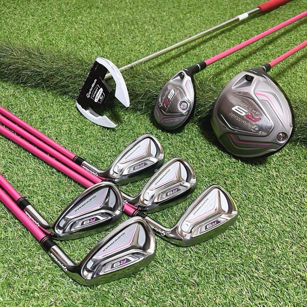 美品 TaylorMade R9SUPERMAXレディースゴルフクラブ8本セット
