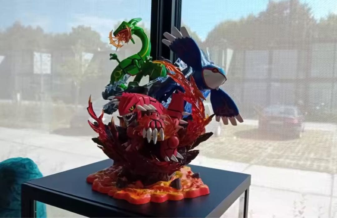 ポケモン レックウザ グラードン カイオーガ フィギュア 約35cm