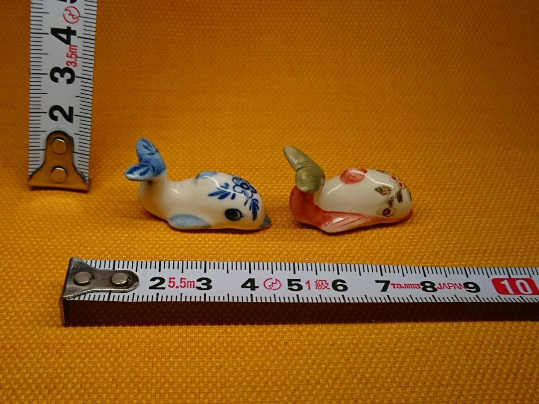サカナ　魚　イルカ　クジラ　陶器　置物　インテリア　工芸品　美術品　A2977