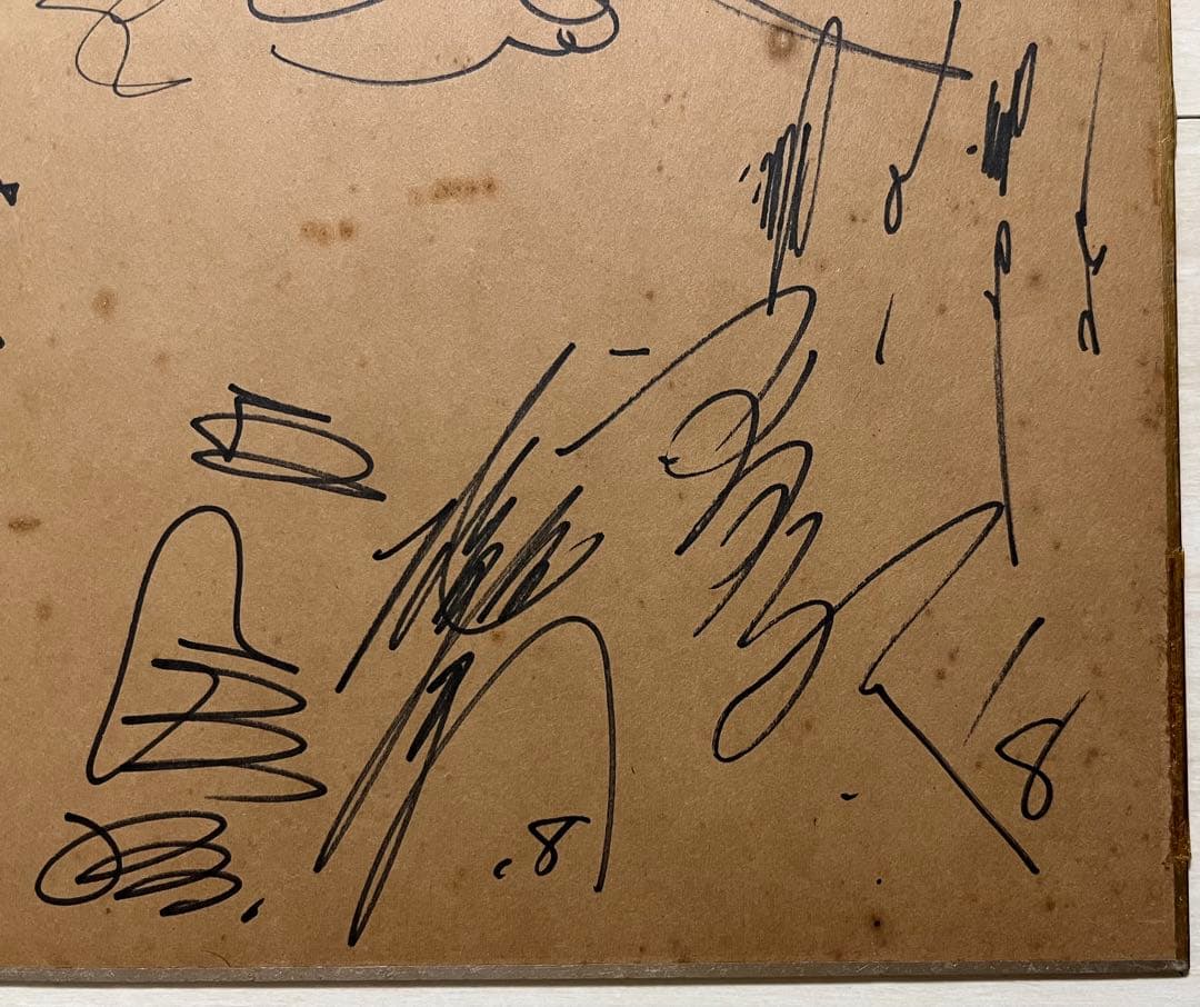 長嶋茂雄・王貞治他☆プロ野球巨人軍 10選手直筆寄書きサイン色紙 V9戦士