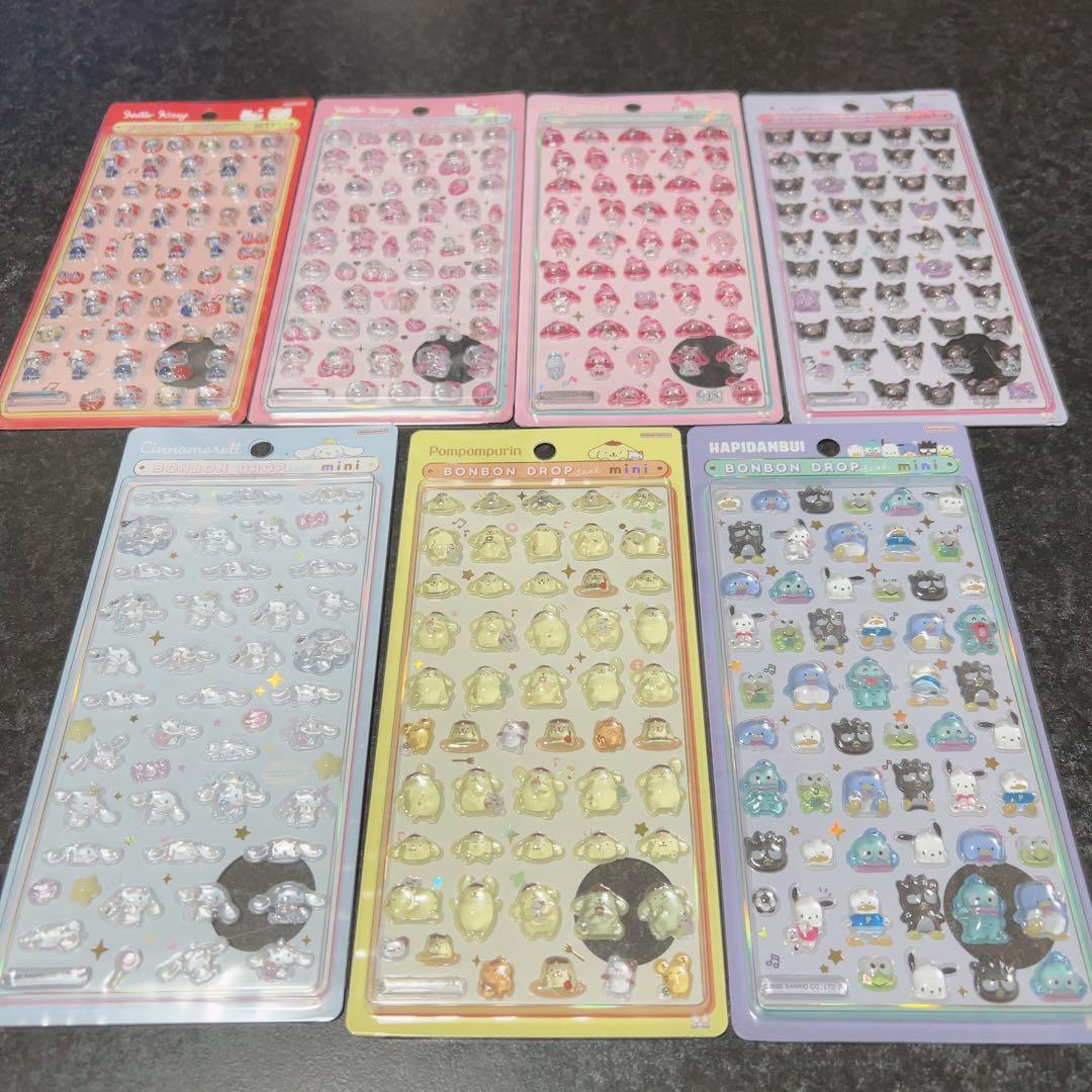サンリオ　シール　まとめ売り　ボンボンドロップ　第一弾　第二弾　ミニ　うるちゅる