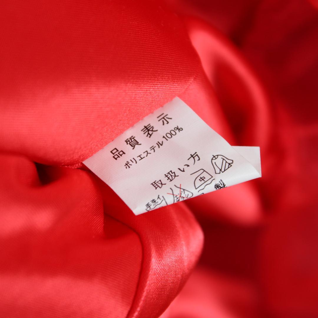 【美品 社交ダンス衣装】ワンピース ドレス 赤 かわいい 可愛い 上品 花柄